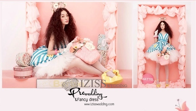 PW008 - **เลิกผลิตค่ะ** ชุดคู่ถ่ายพรีเวดดิ้ง (prewedding dress) & ชุดแต่งงานแฟนซี (Fancy wedding dress)ชายหญิง "ธีมสีฟ้าขาว"