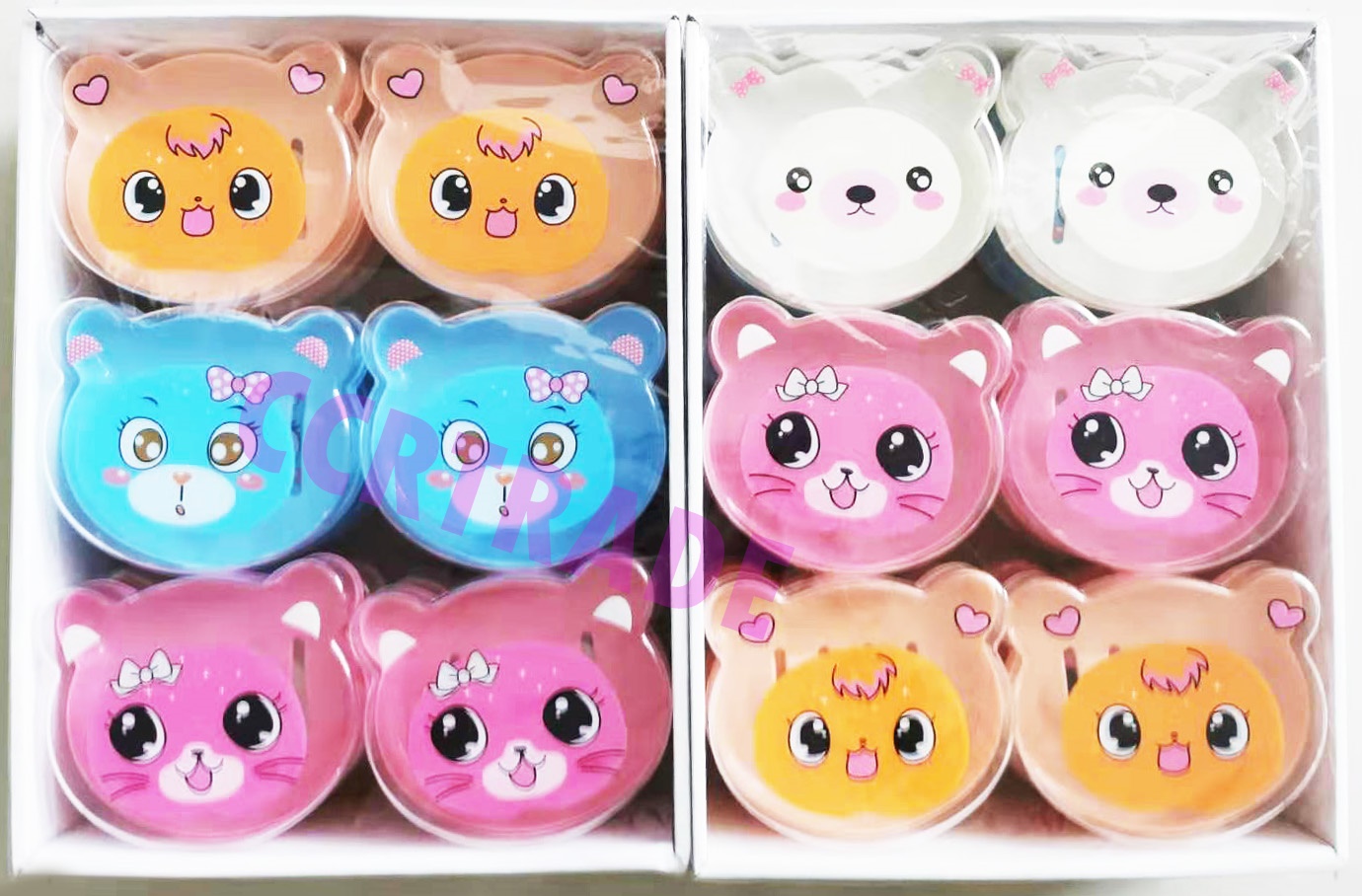 กล่องสบู่ฝาเปิด การ์ตูนถาด 11x12 ซม.