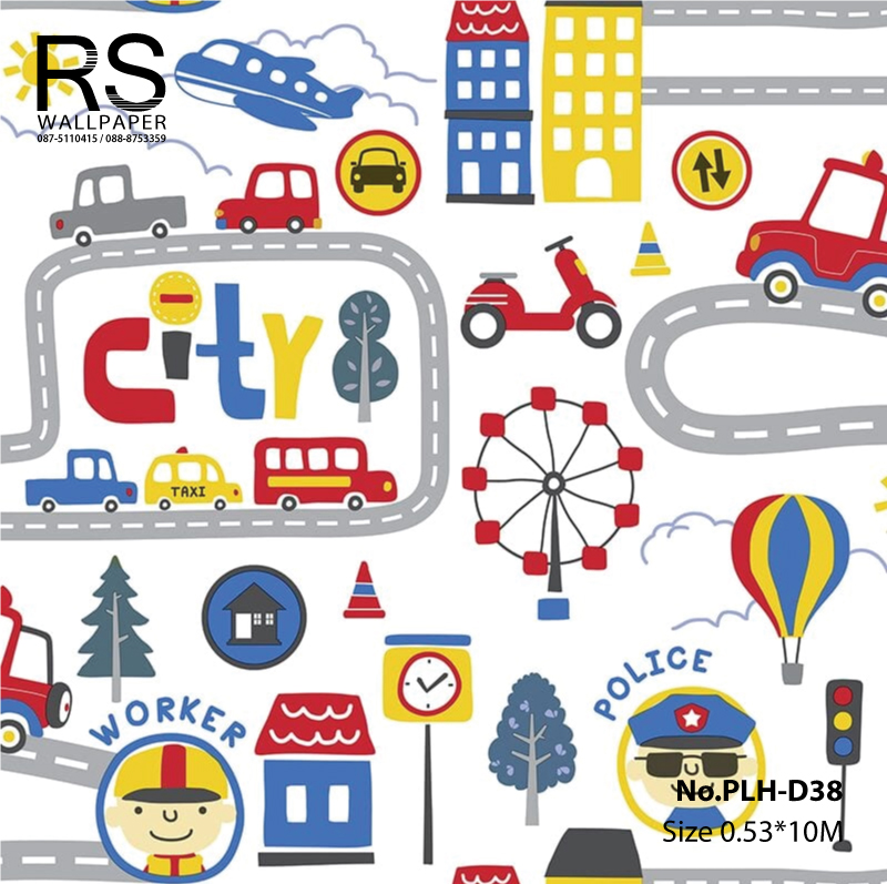 วอลเปเปอร์ ลายการ์ตูนน่ารัก No.PLH-D38