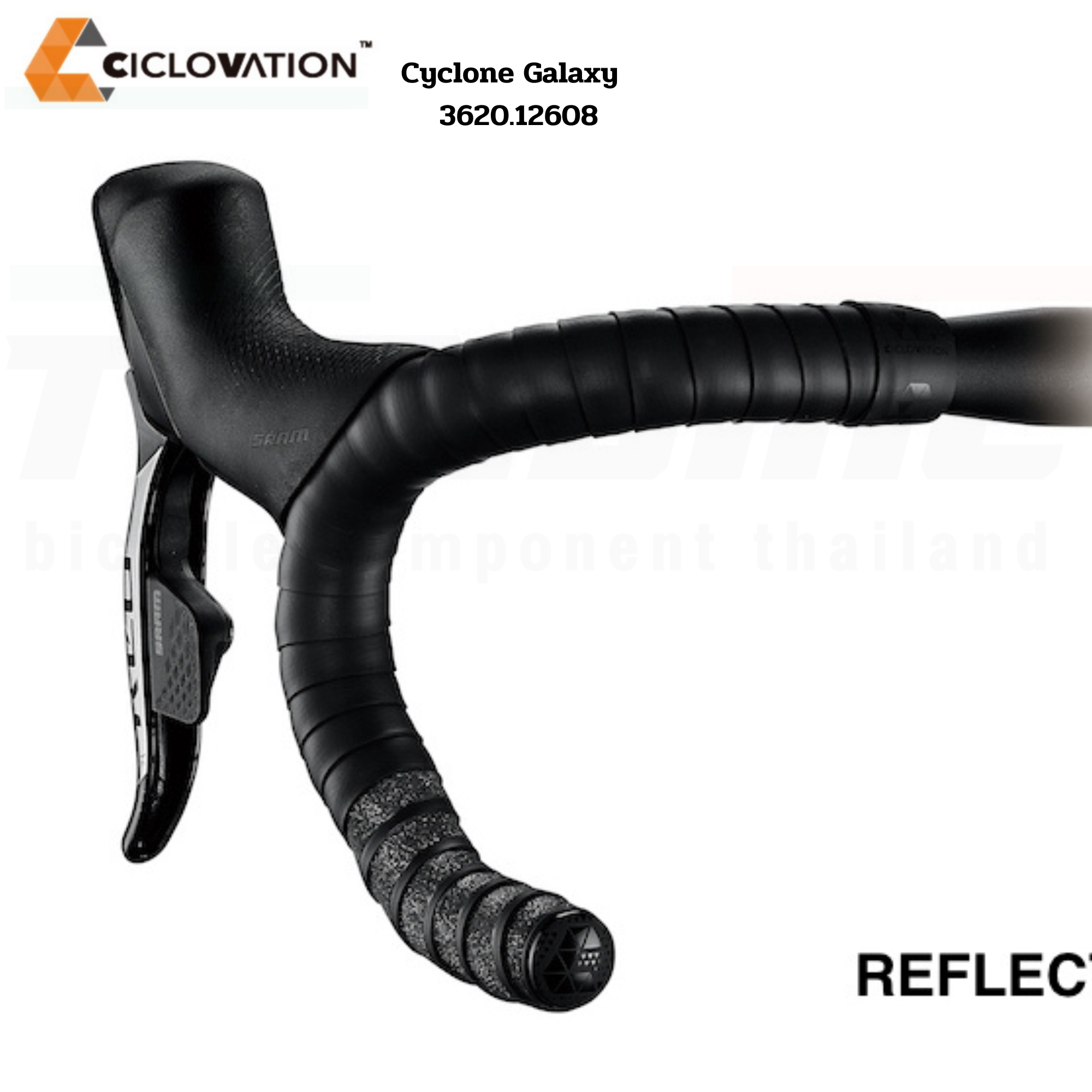 ผ้าพันแฮนด์จักรยานเสือหมอบ CICLOVATION Premium Leather Touch - Cyclone