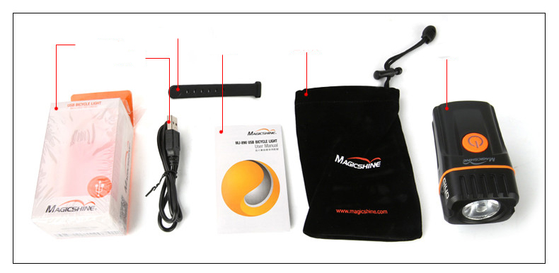 ไฟหน้าจักรยาน Giyo Magicshine MJ-890 Bicycle Front Light 160 Lumens