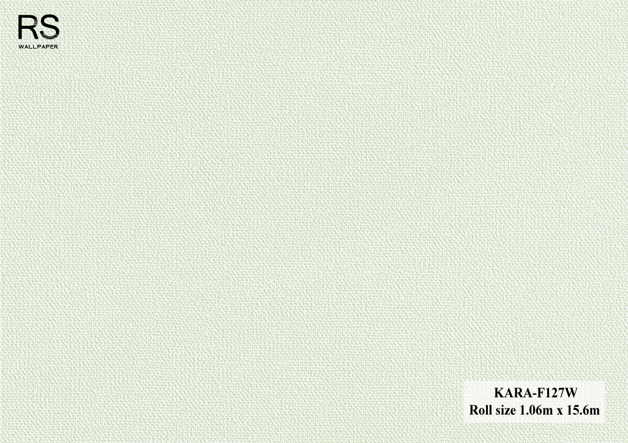 วอลเปเปอร์ สีเขียวมิ้นท์อ่อน KARA-F127W