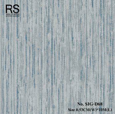 วอลเปเปอร์ โทนสีฟ้า มีลายในตัว No.SIG-D68