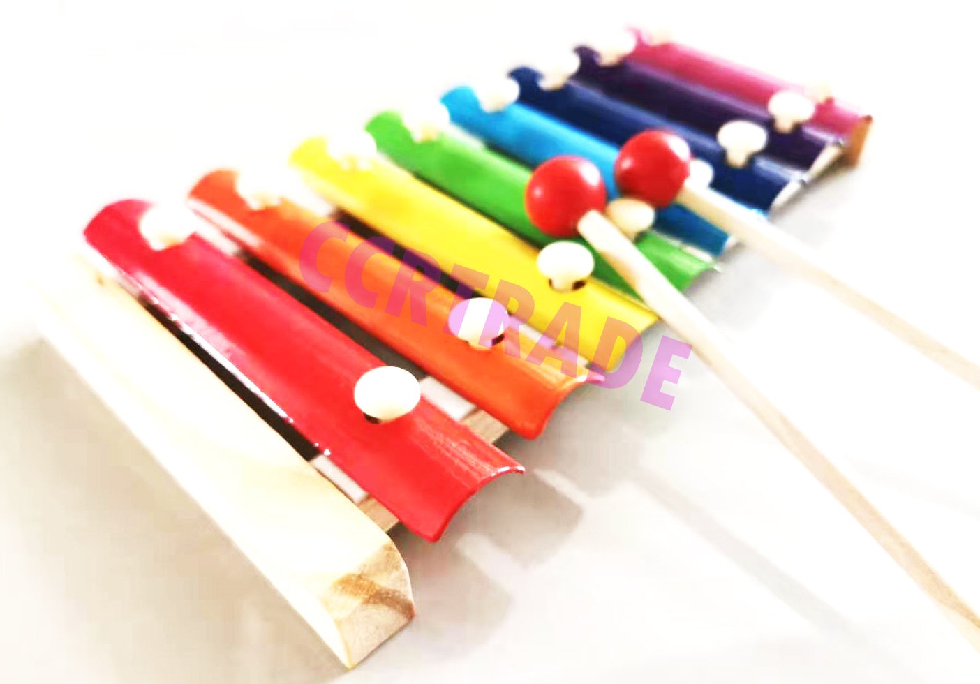 ไซโลโฟนไม้ มีเสียงกล่อง(ไม้แท้) 14x25 ซม.(1x3)