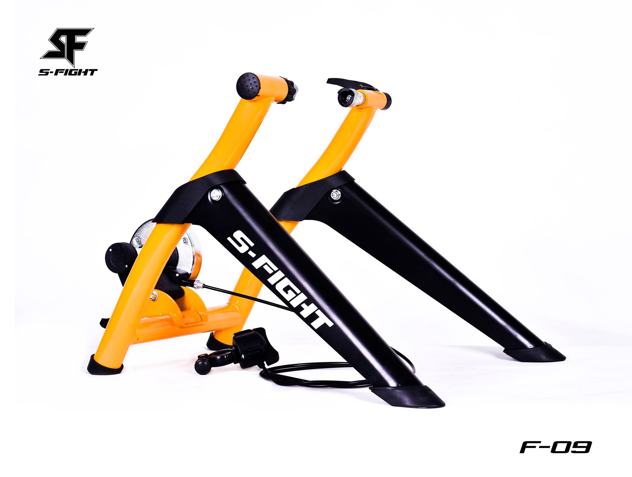 TRAINER เทรนเนอร์จักรยานเสือหมอบ เสือภูเขา ตัวใหม่จาก S-FIGHT รุ่น SF-09 พร้อมถาดรองล้อ และแกนปลด