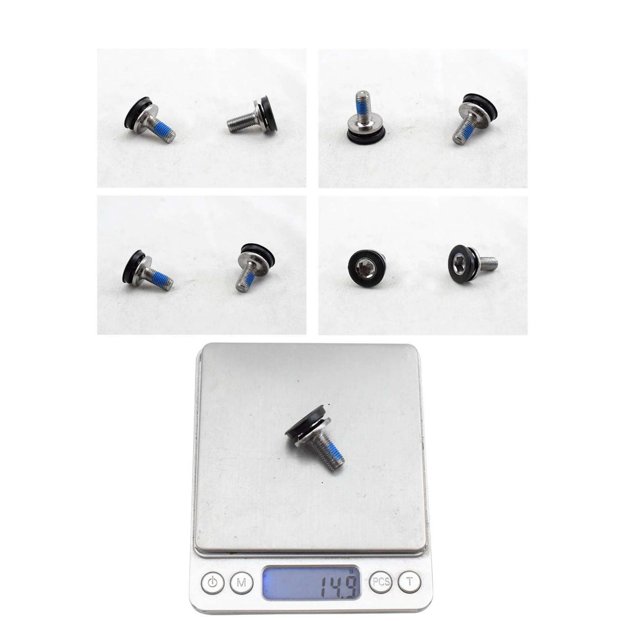 น็อตฝาปิดปิดกะโหลกเหลี่ยมจักรยาน M8X18MM ราคาต่อคู่