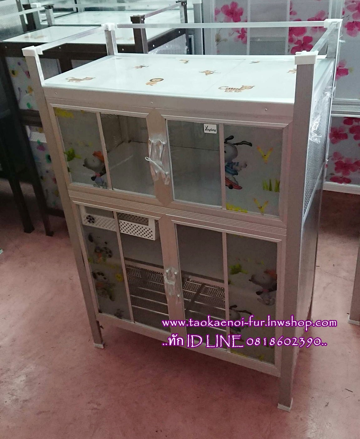 ตู้วางเตาหน้ากระเบื้อง ทรงสูง