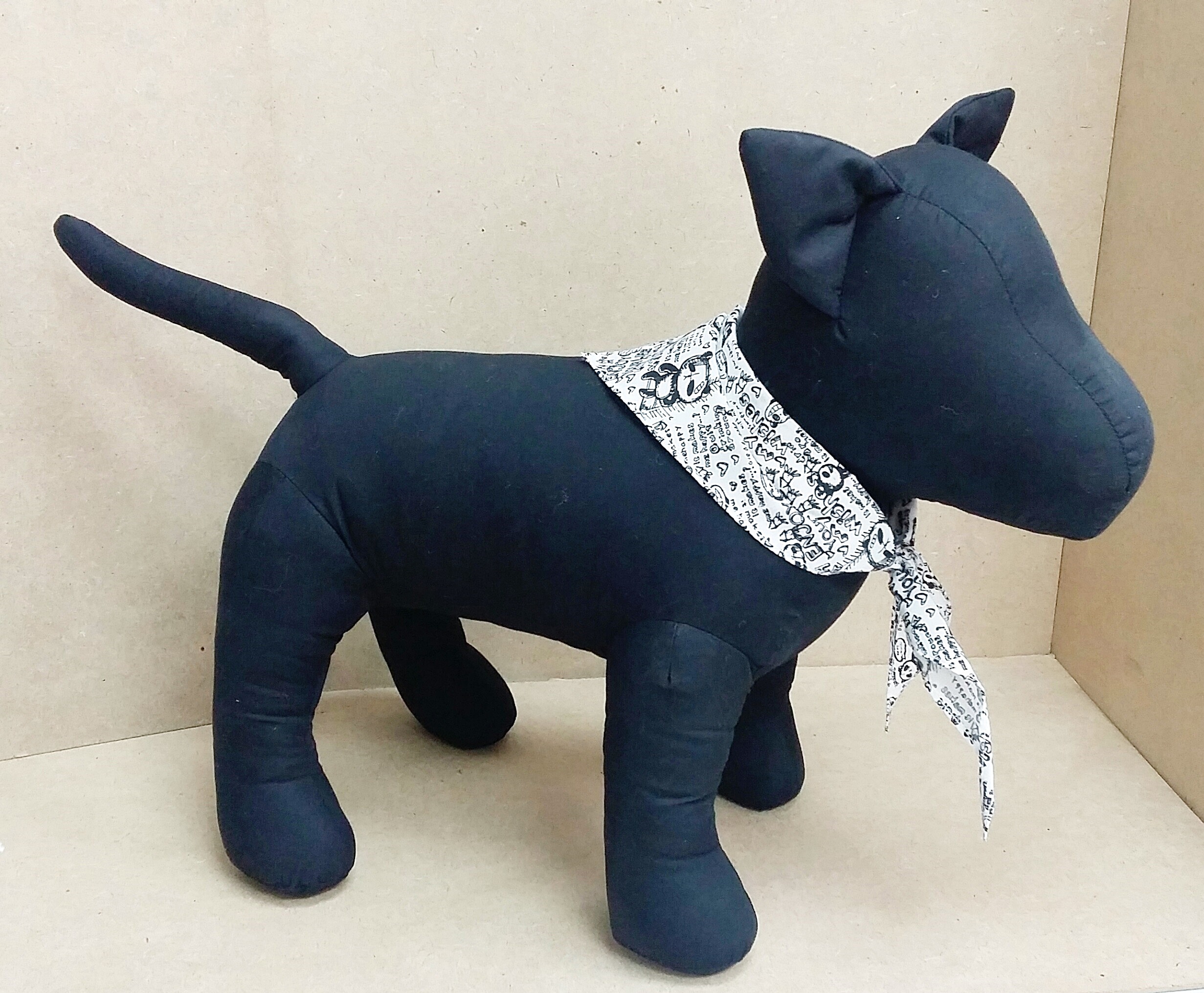 ตุ๊กตาหมาปั๊บปี้ เลิฟเวอร์ สีดำ Puppy Lover Softy Toy - Black ตุ๊กตาผ้าดิบ ตุ๊กตาติดชื่อได้ ขนาด18*39*32 ซม. ของขวัญวันเกิด ของขวัญรับปริญญา