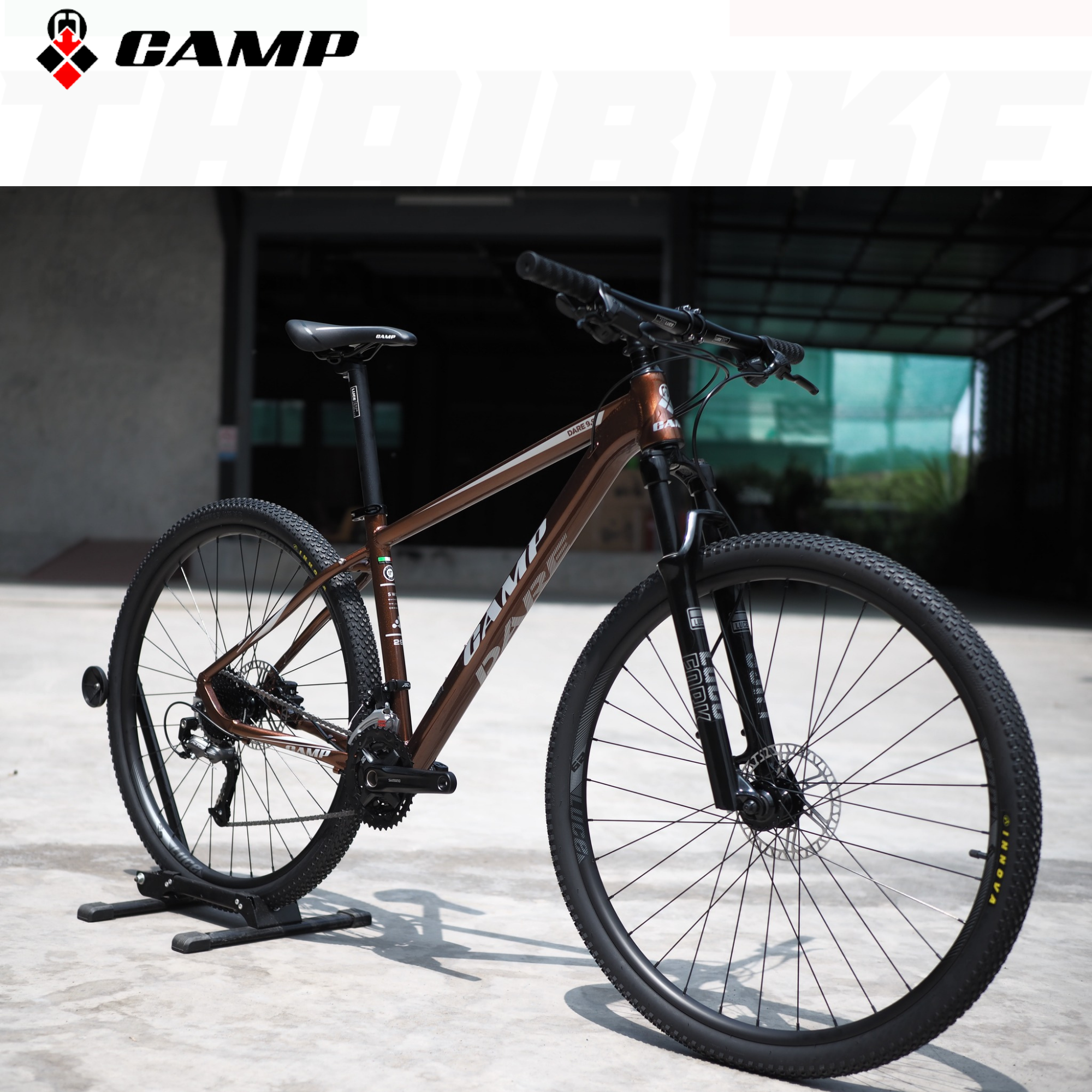 ล้อ 29 จักรยานเสือภูเขาเฟรม TOP อลูมิเนียมยี่ห้อ CAMP รุ่น DARE9.9 BOM เกียร์ SHIMANO ALTUS