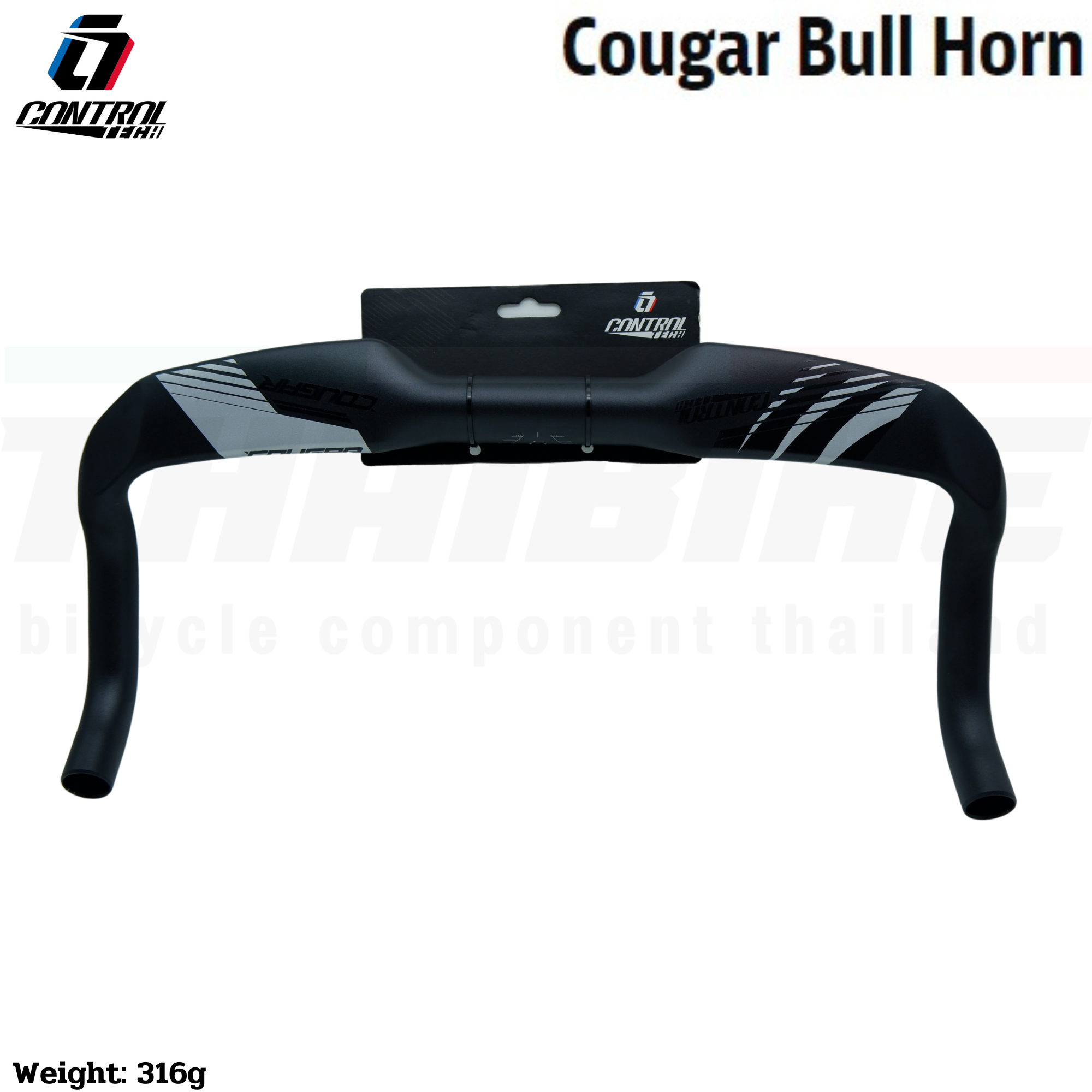 แฮนด์จักรยาน Bull Horn triathlon CONTROLTECH COUGAR Bull Horn Alloy