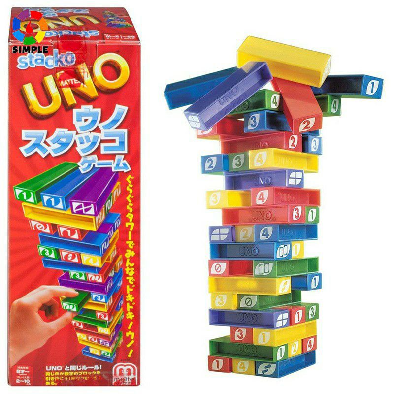 เกมตึกถล่ม Uno Stacko อูโน่ สแต๊กโค่ เกมในตำนาน พร้อมส่งจากไทย