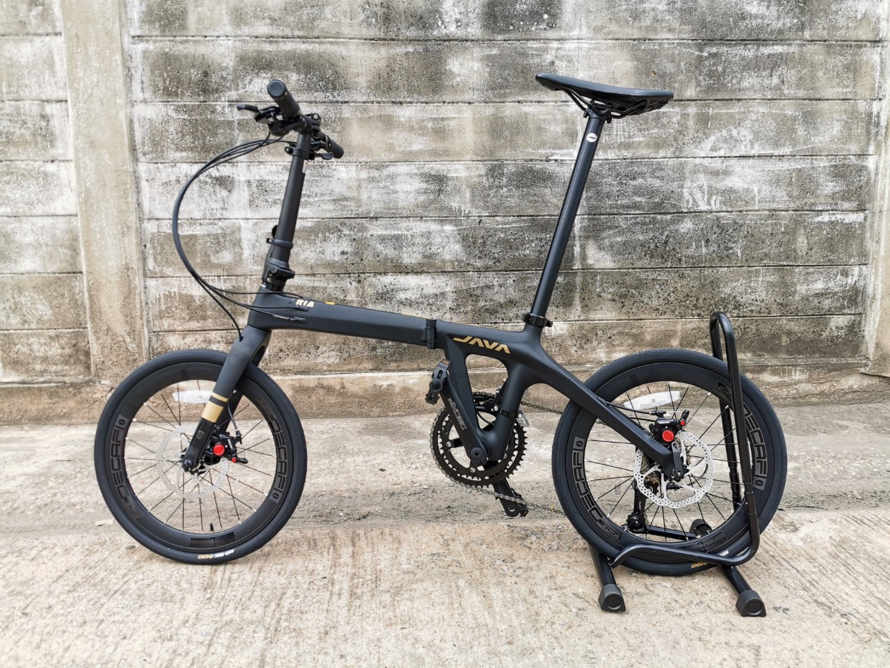 จักรยานพับได้คาร์บอนแท้ JAVA ARiA 18sp น้ำหนักเบา พับได้ Full Carbon FoldingBike