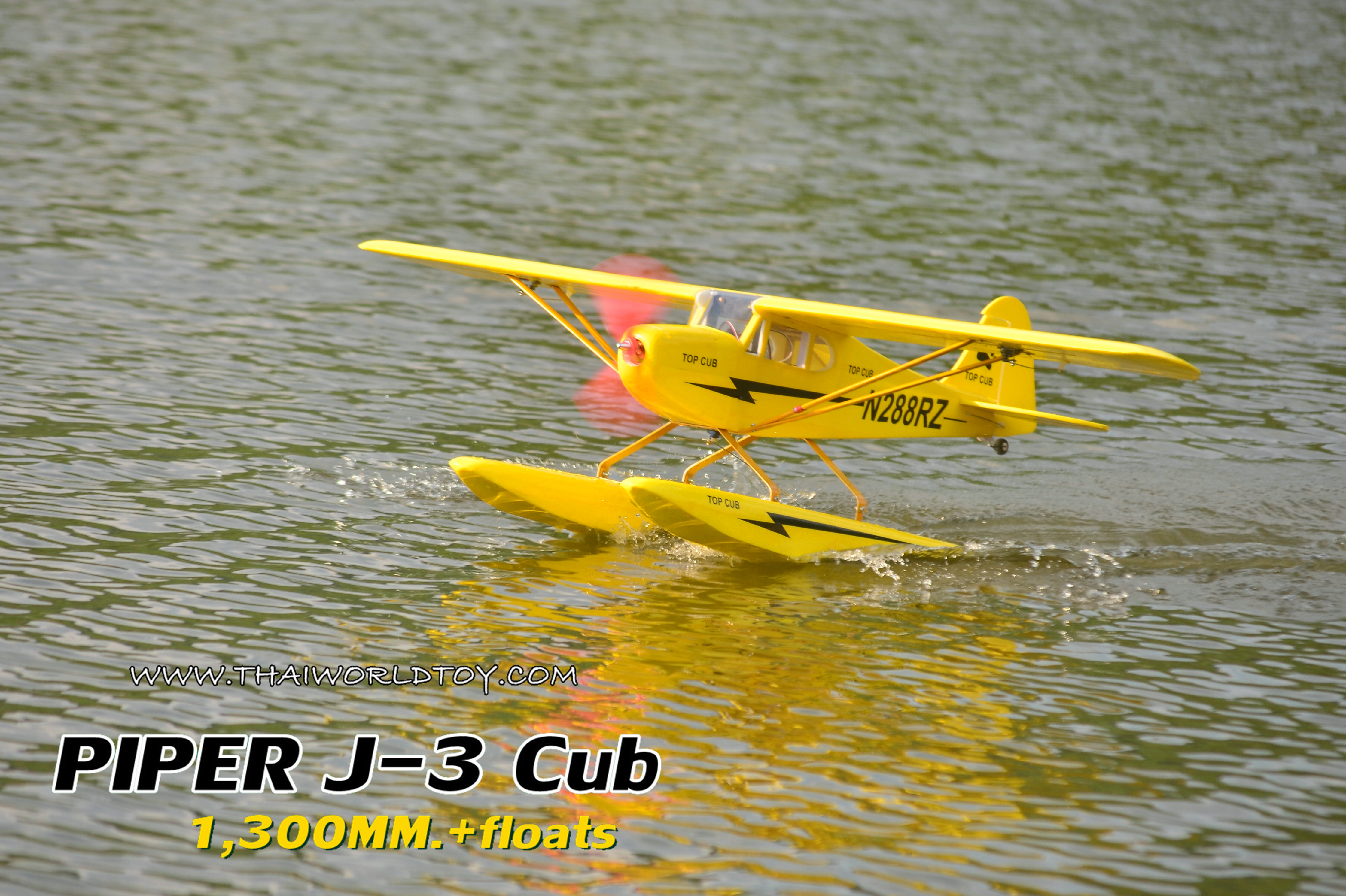 PIPER J-3CUB SEAPLANE +FLOAT 1,300MM. (PNP)