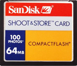 Sandisk CF Card 64Mb