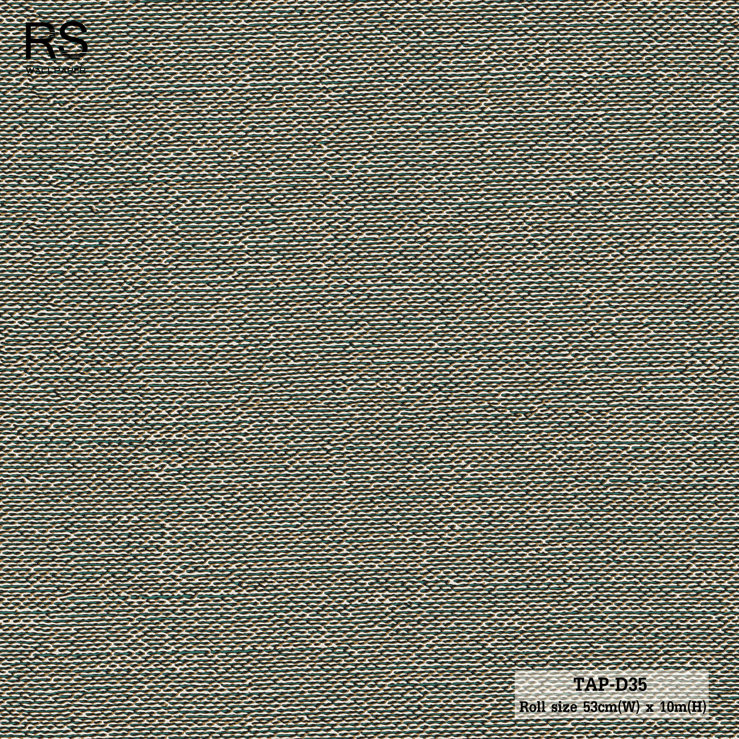 วอลเปเปอร์ลายผ้า สีเขียวดำ TAP-D35