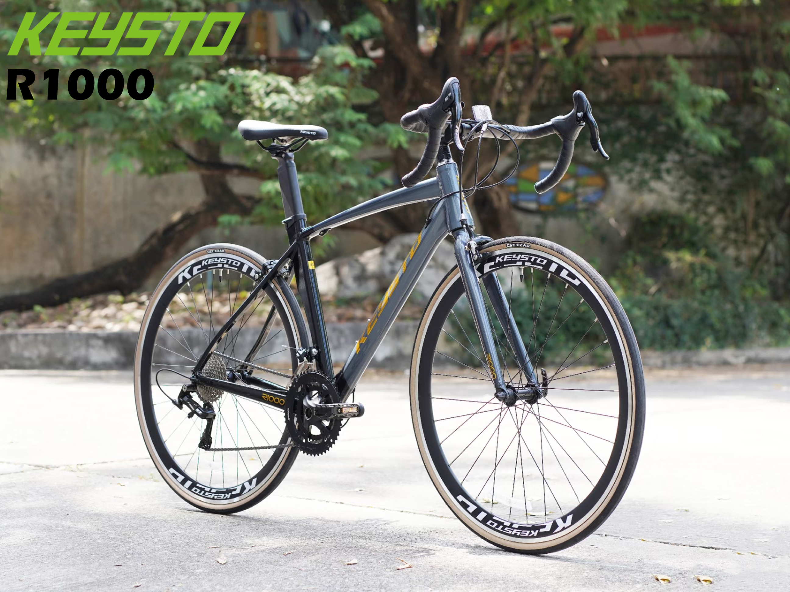 KEYSTO : R1000 จักรยานเสือหมอบ เฟรม ALLOY ROAD BIKE ล้อ 700C เกียร์ 20สปีด