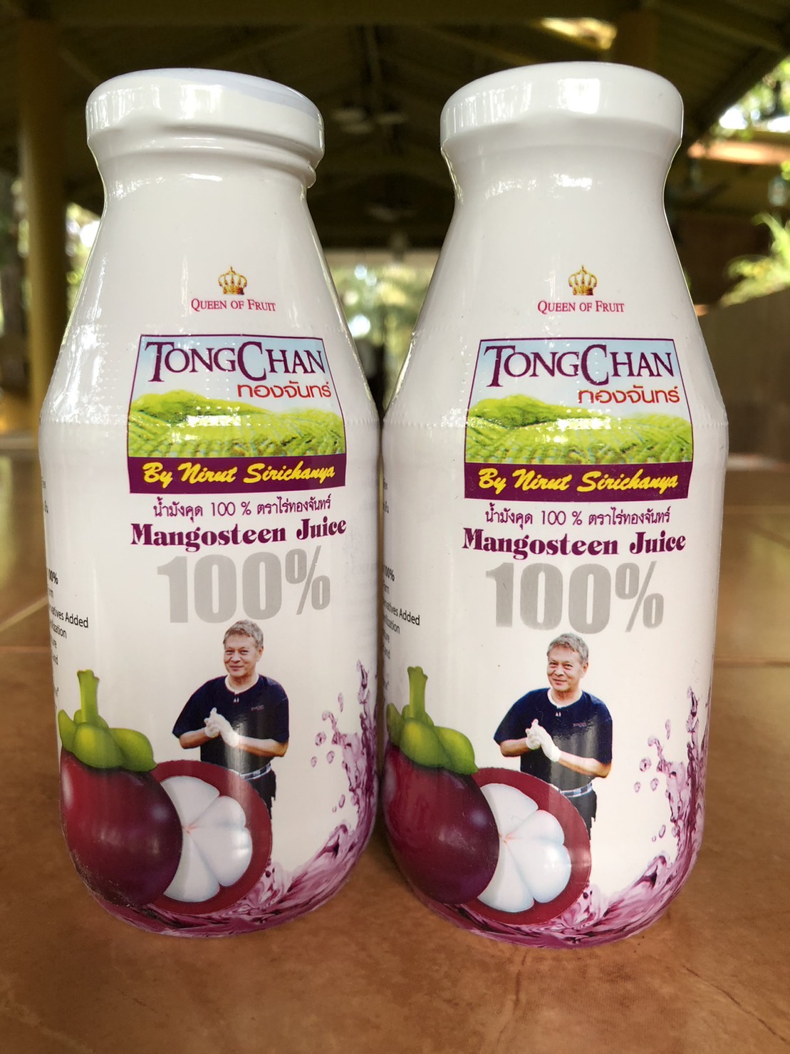 ขายยกลัง 24 ขวด น้ำมังคุดสกัดเข้มข้นแท้ 100% จากสวนทองจันทร์ Tong Chan Natural Mangosteen Juice 100%