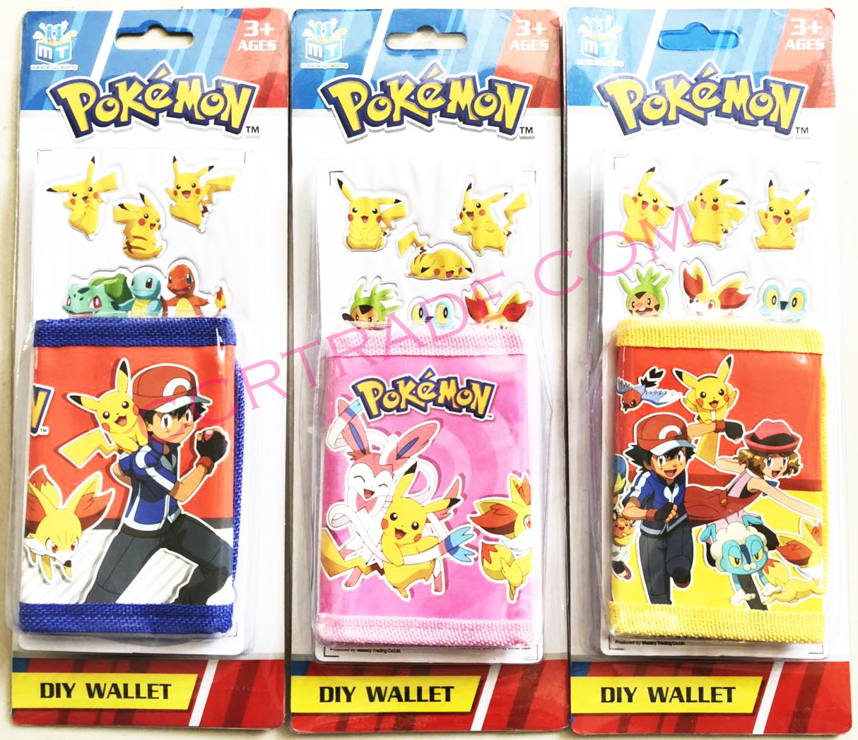 กระเป๋าเงินโปเกม่อน+สติ๊กเกอร์แผง 25 ซม.(ลิขสิทธิ์แท้)
