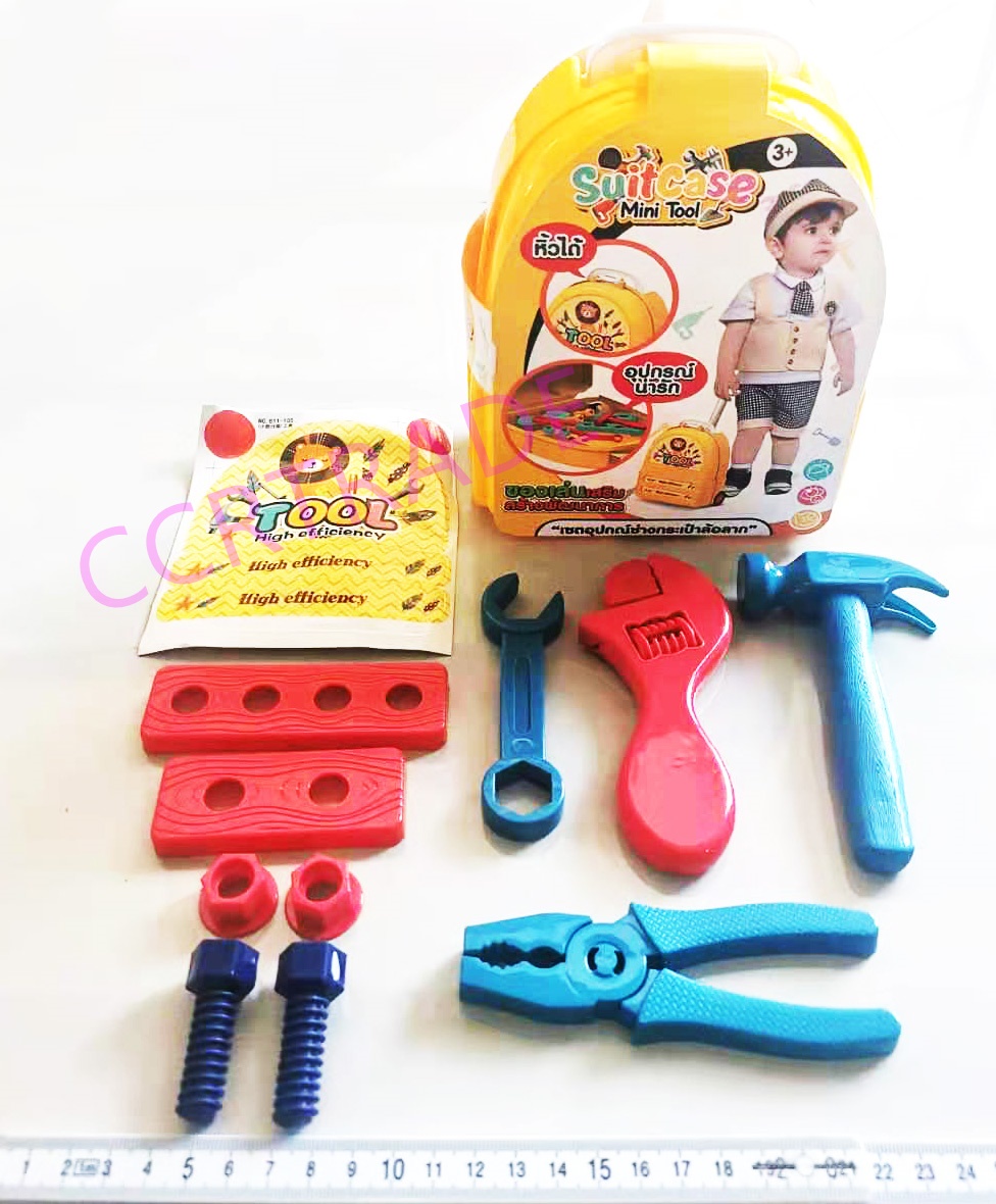 เซ็ทเครื่องมือช่าง 10 ชิ้นกระเป๋าล้อลาก 14.5x19 ซม.(งานห้าง)(1x3)