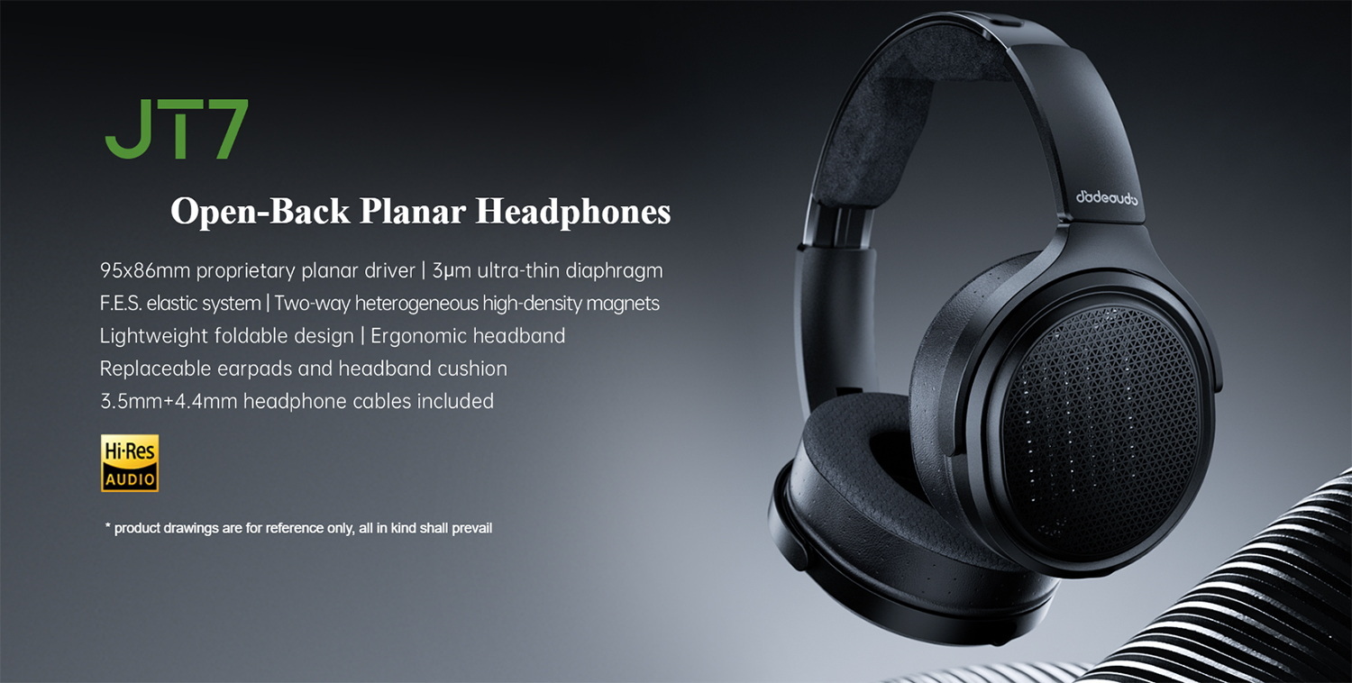 <PreOrder> FiiO JadeAudio JT7 หูฟัง Headphone ไดรเวอร์ Planar ดีไซน์เปิดหลัง รองรับ Hi-Res ประกันศูนย์ไทย