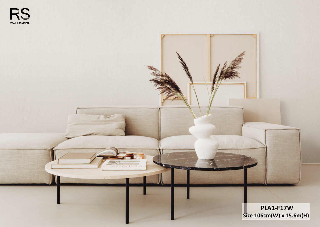 วอลเปเปอร์ สีเทาอ่อน PLA1-F17W