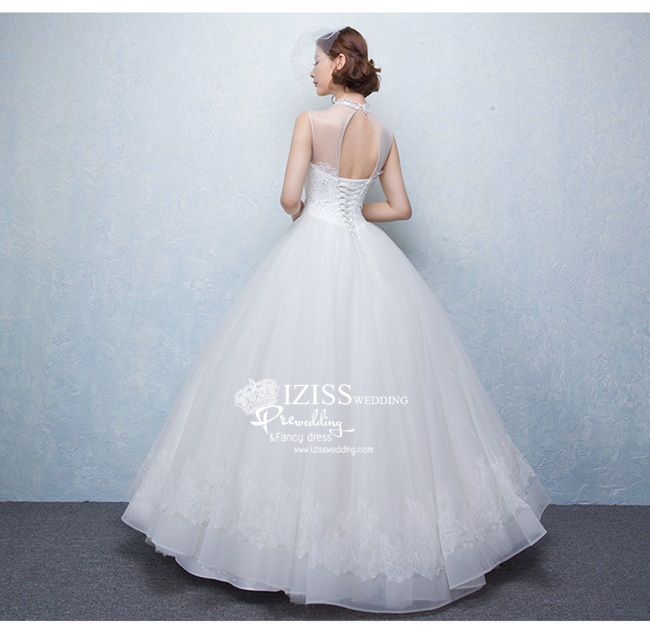 BR148 **พรีออเดอร์**ชุดแต่งงาน&ชุดเจ้าสาวแบบยาวสีขาวเกรดพรีเมี่ยม เปิดไหล่ มีแขน หรูหราน่ารัก สวยโดดเด่นไม่ซ้ำใคร