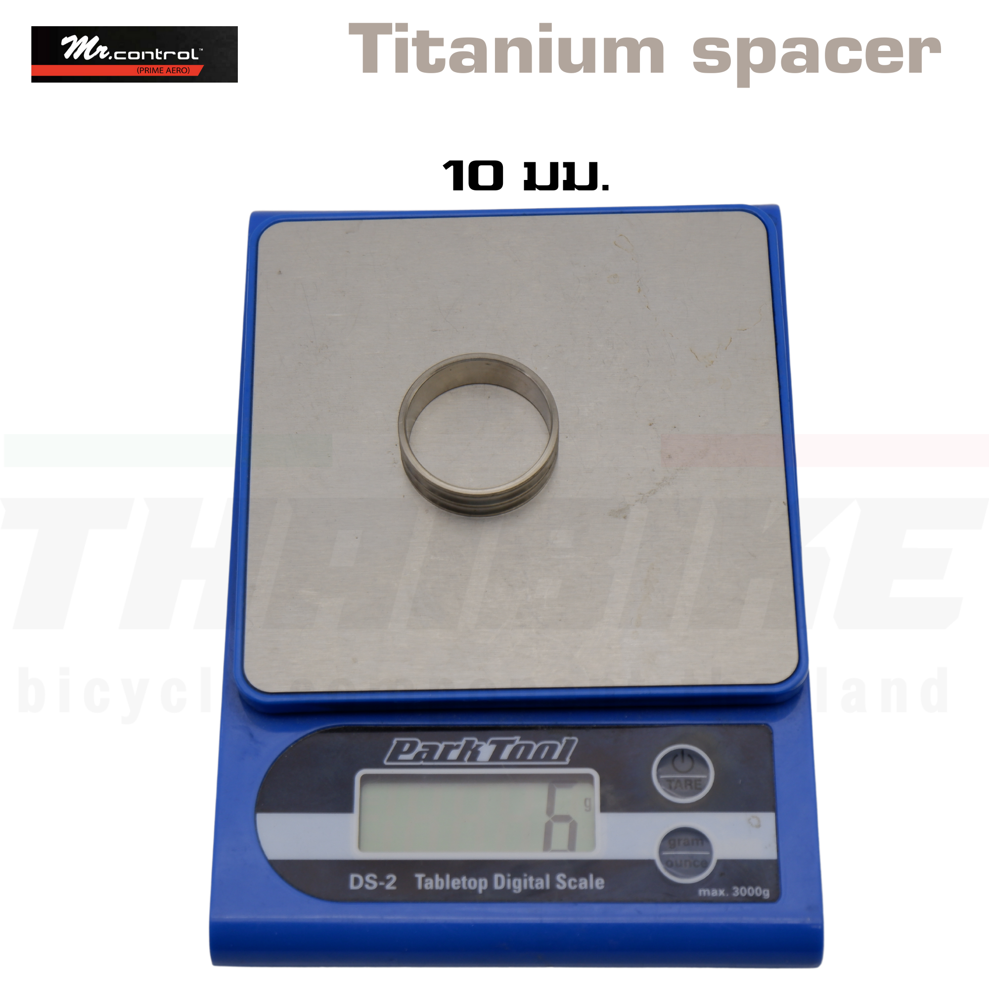 แหวนรองคอจักรยาน ไทเทเนี่ยม ขนาด 10 มม. คอ 28.6 Titanium spacer