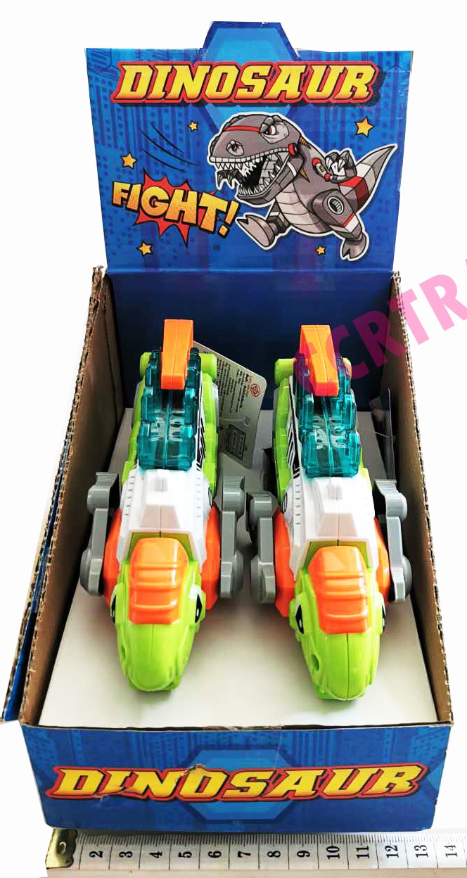 ปืนไดโนเสาร์แปลงร่าง มีเสียง มีไฟ 13x19 ซม.(1x4ชิ้น)