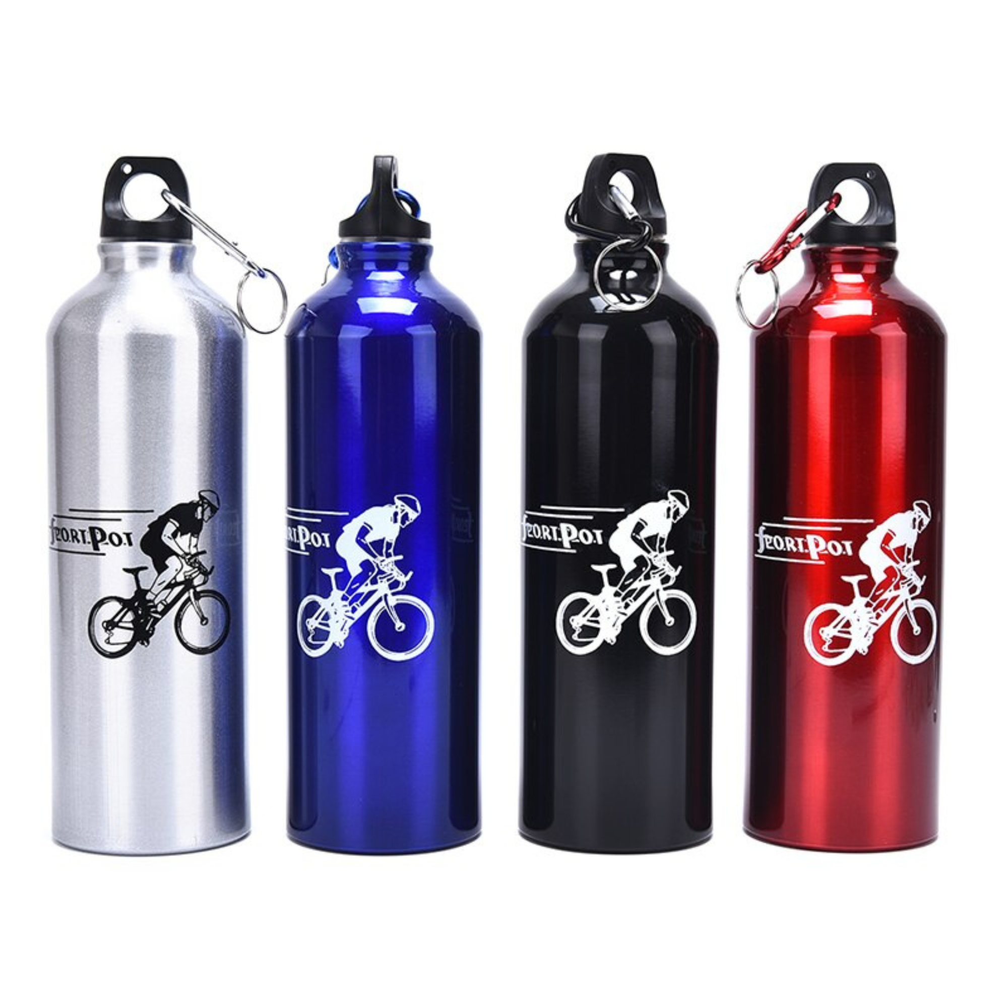 ขวดน้ำจักรยานอลูมิเนียม+ขาขวดน้ำ 650ML เก็บร้อน เก็บเย็น