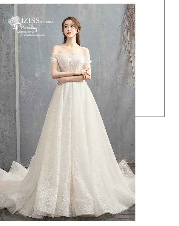 BR365 **พรีออเดอร์**ชุดแต่งงาน&ชุดเจ้าสาวแนวเรียบหรู สีขาวเกรดพรีเมี่ยม น่ารัก สวยโดดเด่นไม่ซ้ำใคร