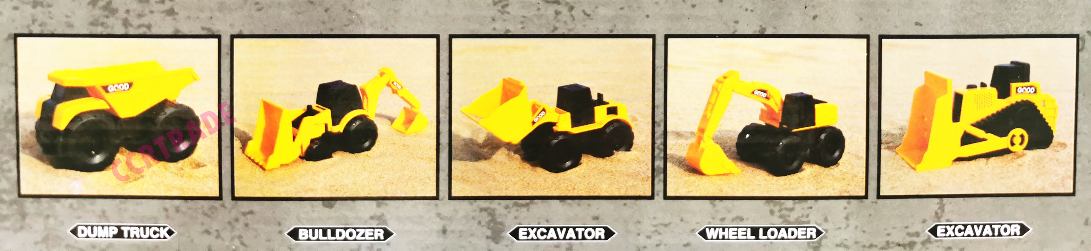 รถก่อสร้างโมเดลจัมโบ้ถาด 35 ซม.(1x10)