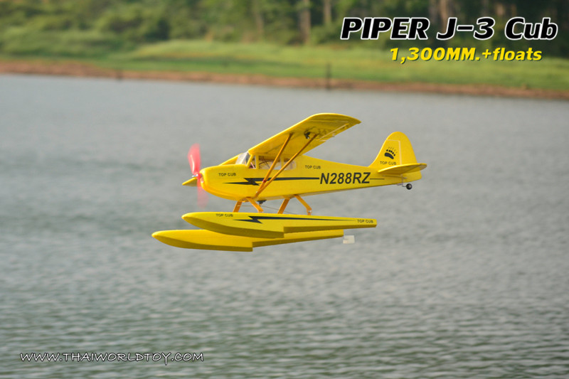 PIPER J-3CUB SEAPLANE +FLOAT 1,300MM. (PNP)