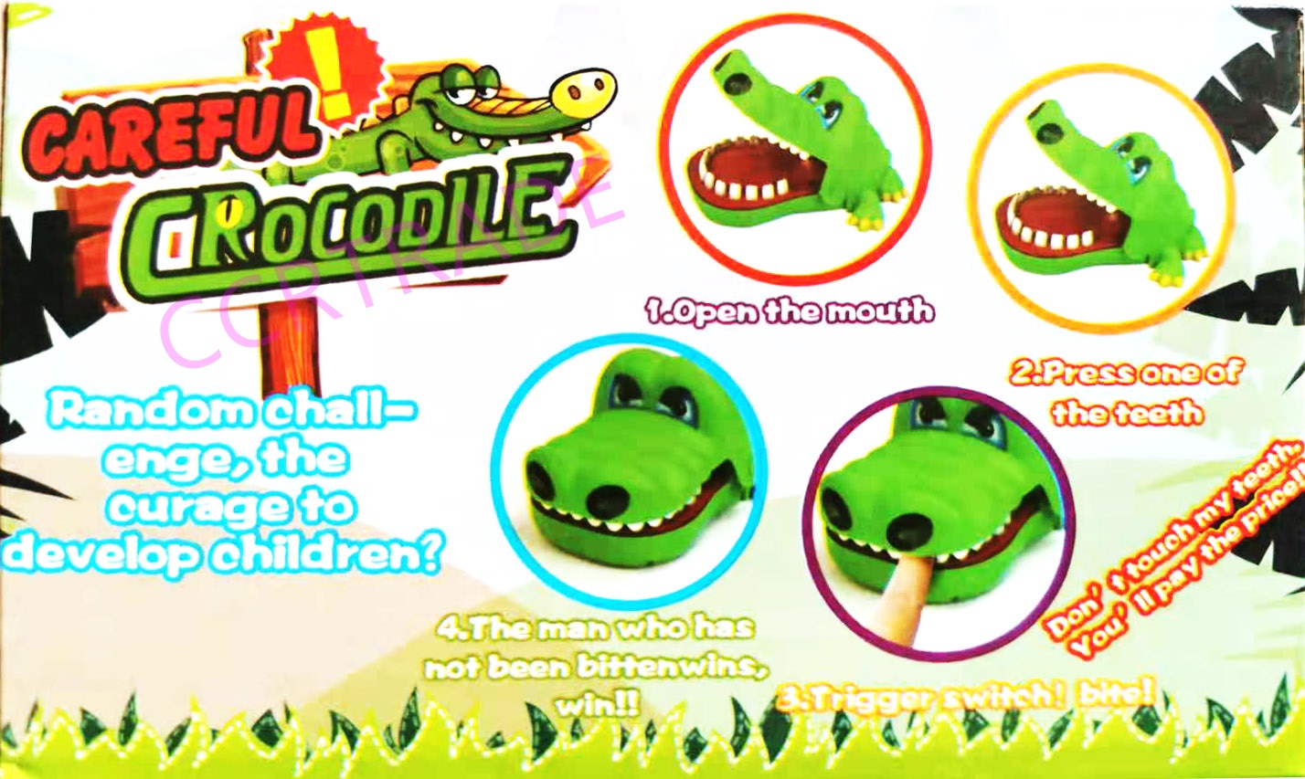 จระเข้งับนิ้วกล่อง (รุ่นใหม่) 15x16 ซม.(1x3)