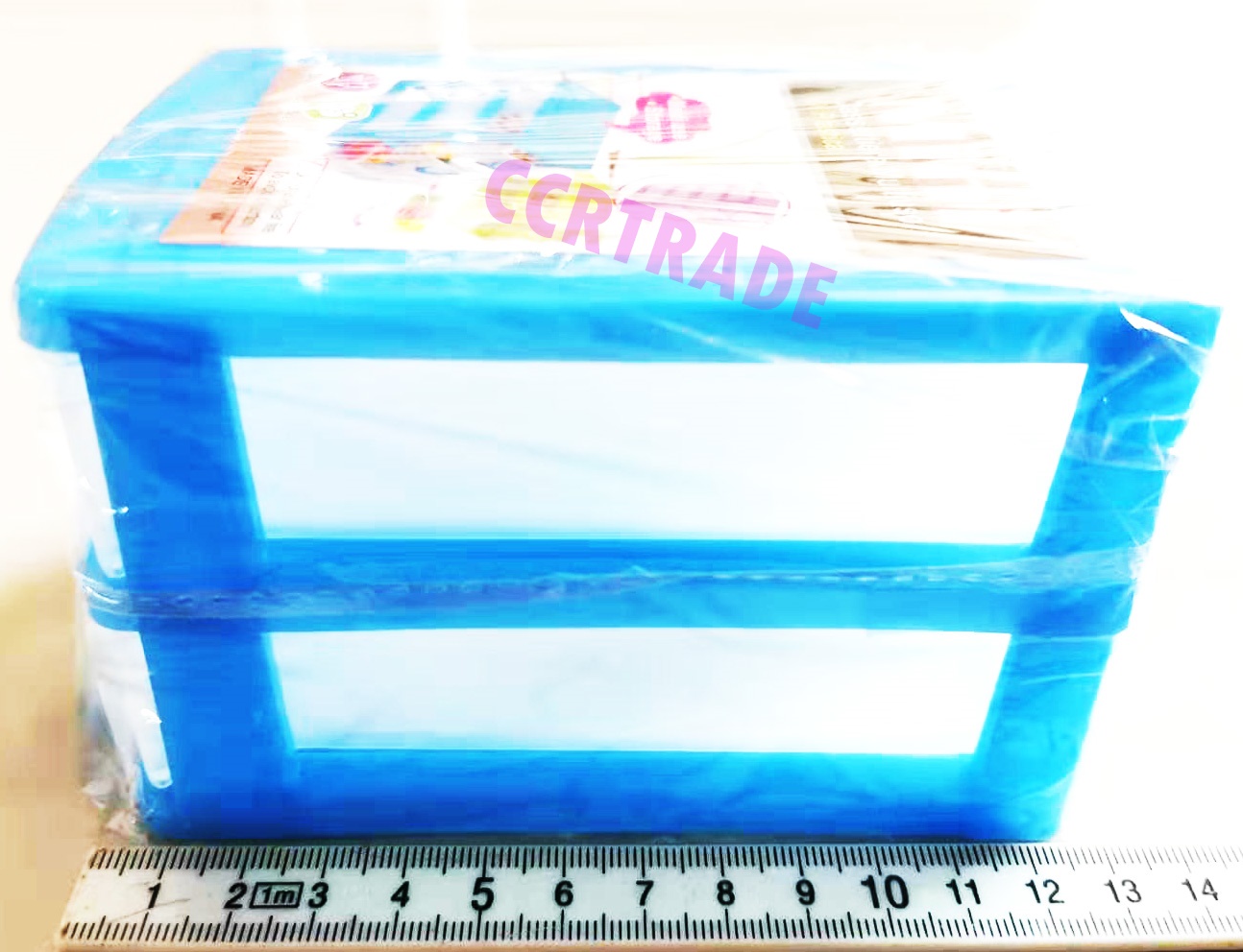 ลิ้นชักมินิ 2 ชั้น สีใส 9x13 ซม.