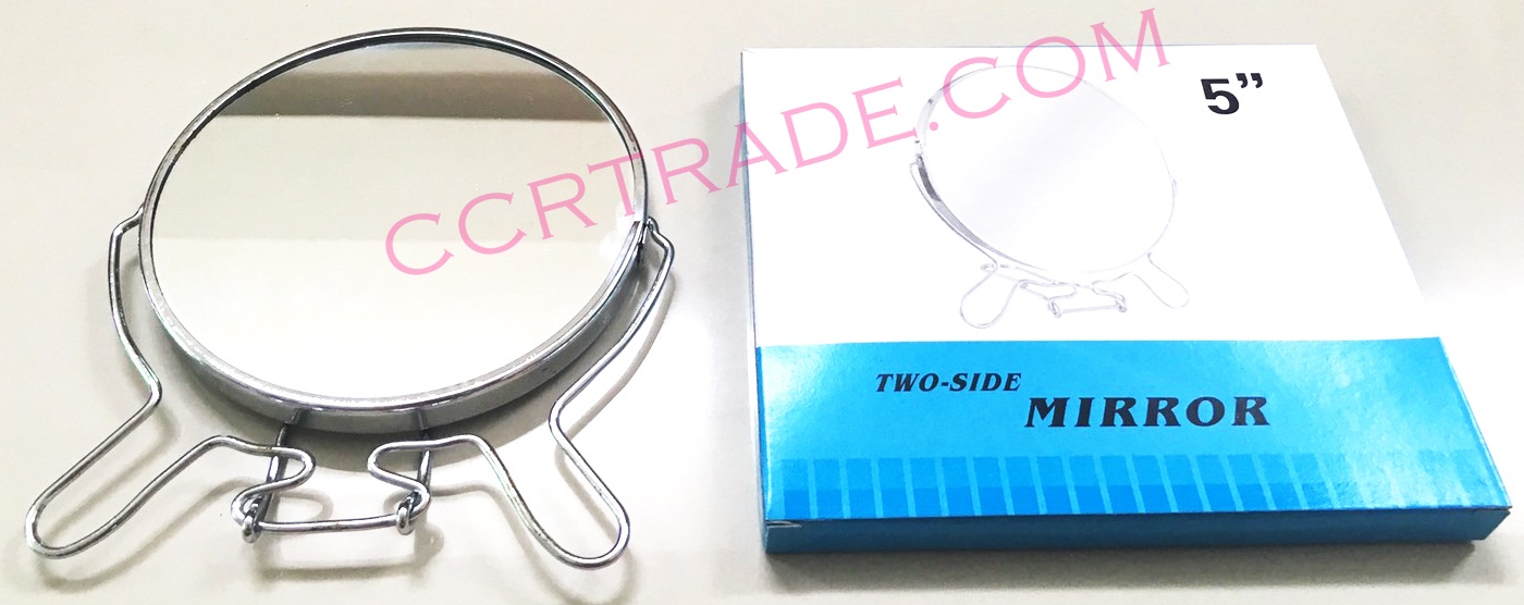 กระจกแต่งหน้า 2 ด้าน ขนาด 5 นิ้วกล่อง