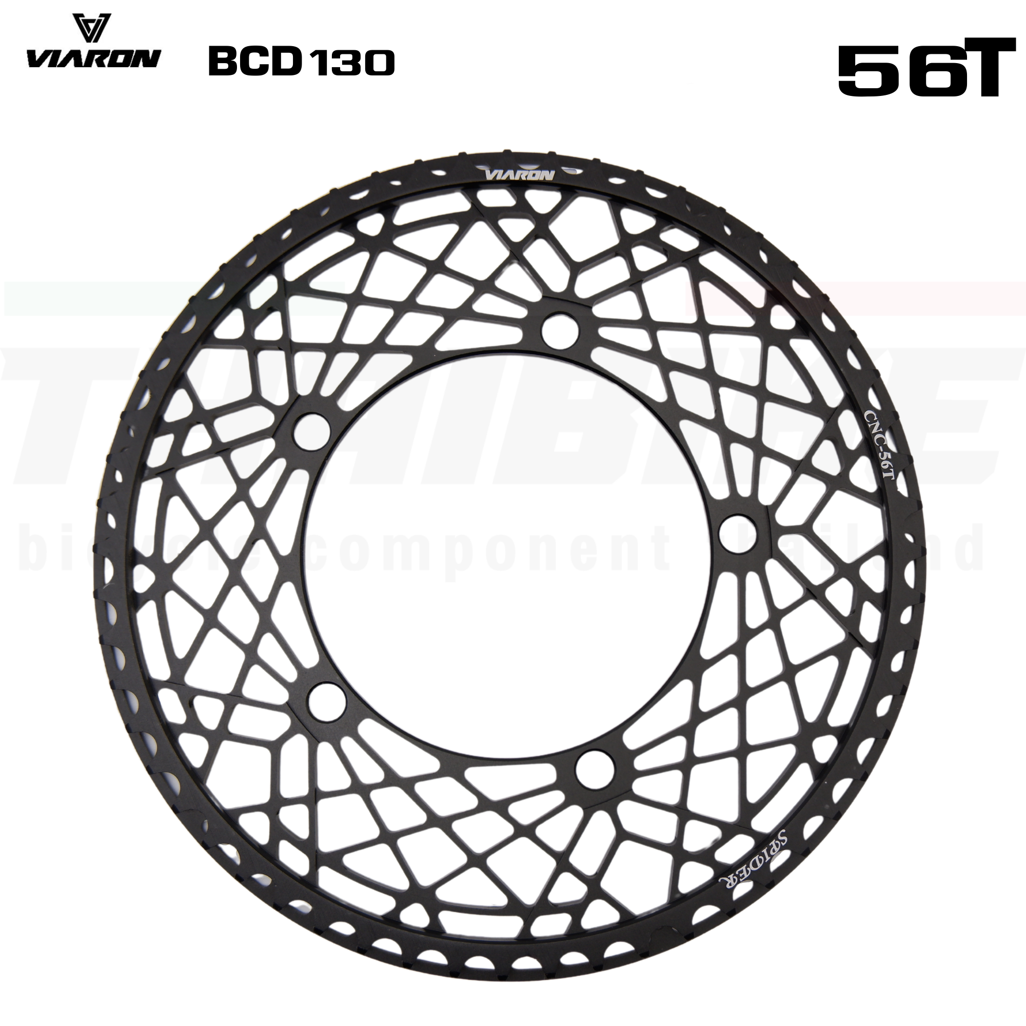 ใบจานจักรยาน VIARON SPIDER 130BCD ขนาด 56/58/60T 5 รู