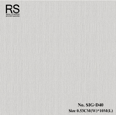 วอลเปเปอร์ สีเทาอ่อนปนขาว เทกเจอร์ลายเส้น No.SIG-D40