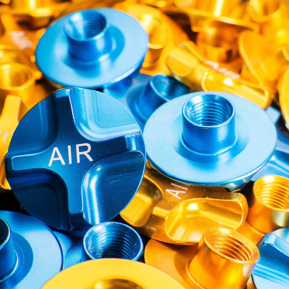 ฝาปิดวาล์วสูบลมโช๊คจักรยานแบบ CNC THAIBIKE ฝาปิดโช๊ค