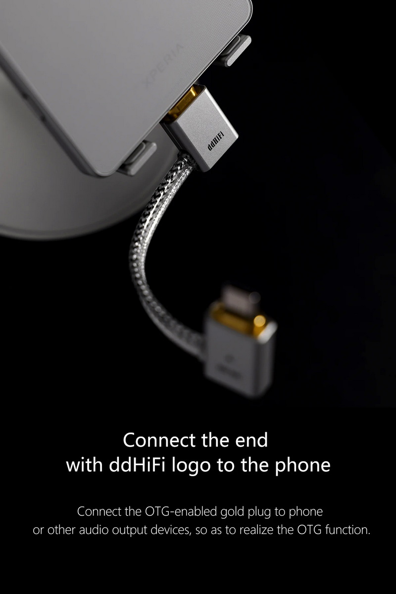 DD TC09L สายแปลง USB TypeC เป็น TypeC OTG (หัวปลั๊กตัว L) สำหรับเครื่องเสียง