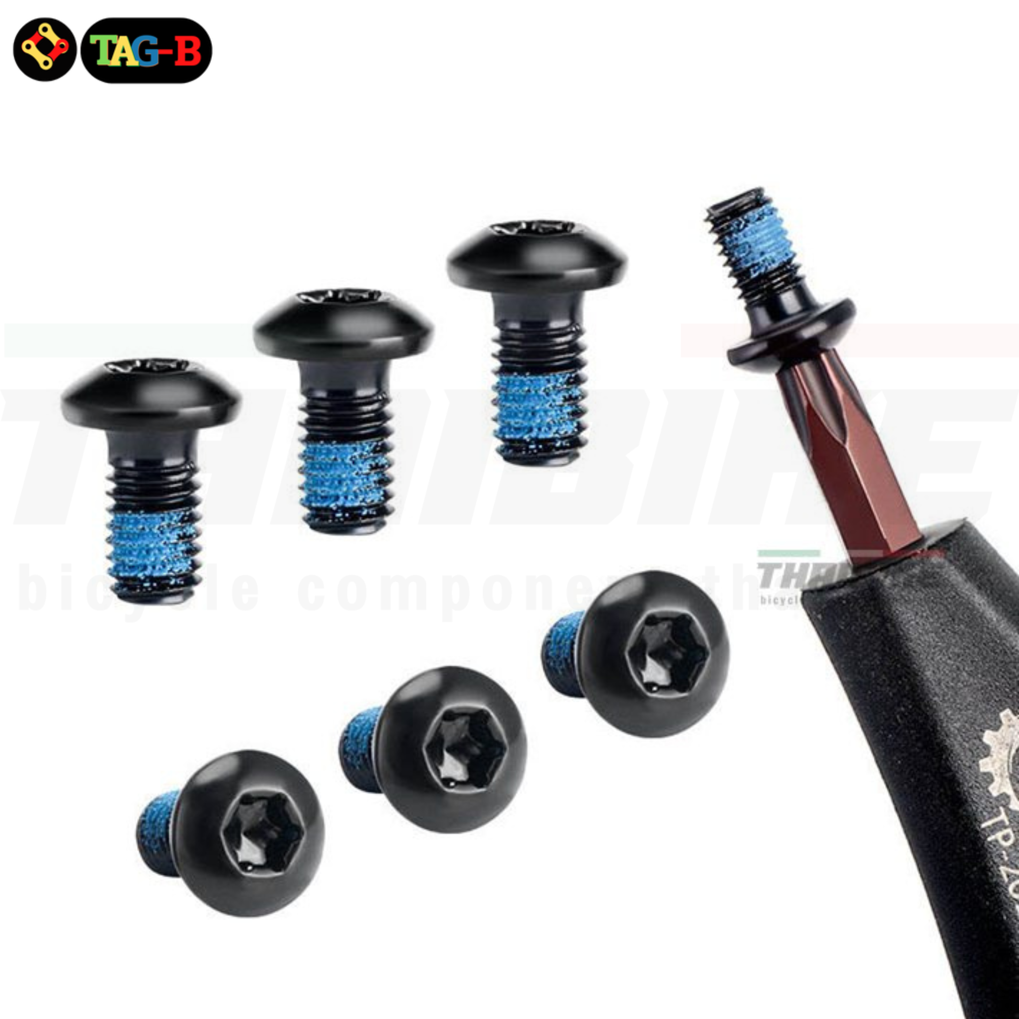 น็อตใบดิสเบรคจักรยาน THAIBIKE สแตนเลสไม่เป็นสนิม 6 ตัว