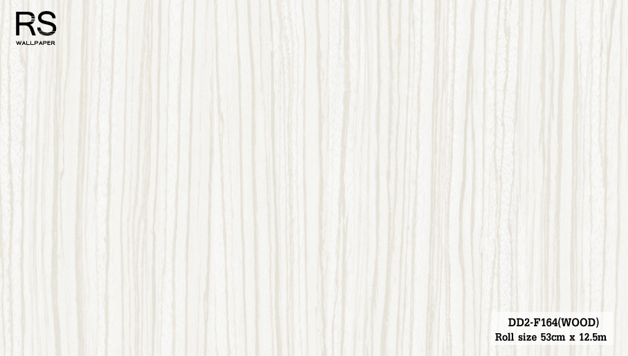 วอลเปเปอร์ ลายไม้สีขาวงาช้าง DD2-F164(WOOD)