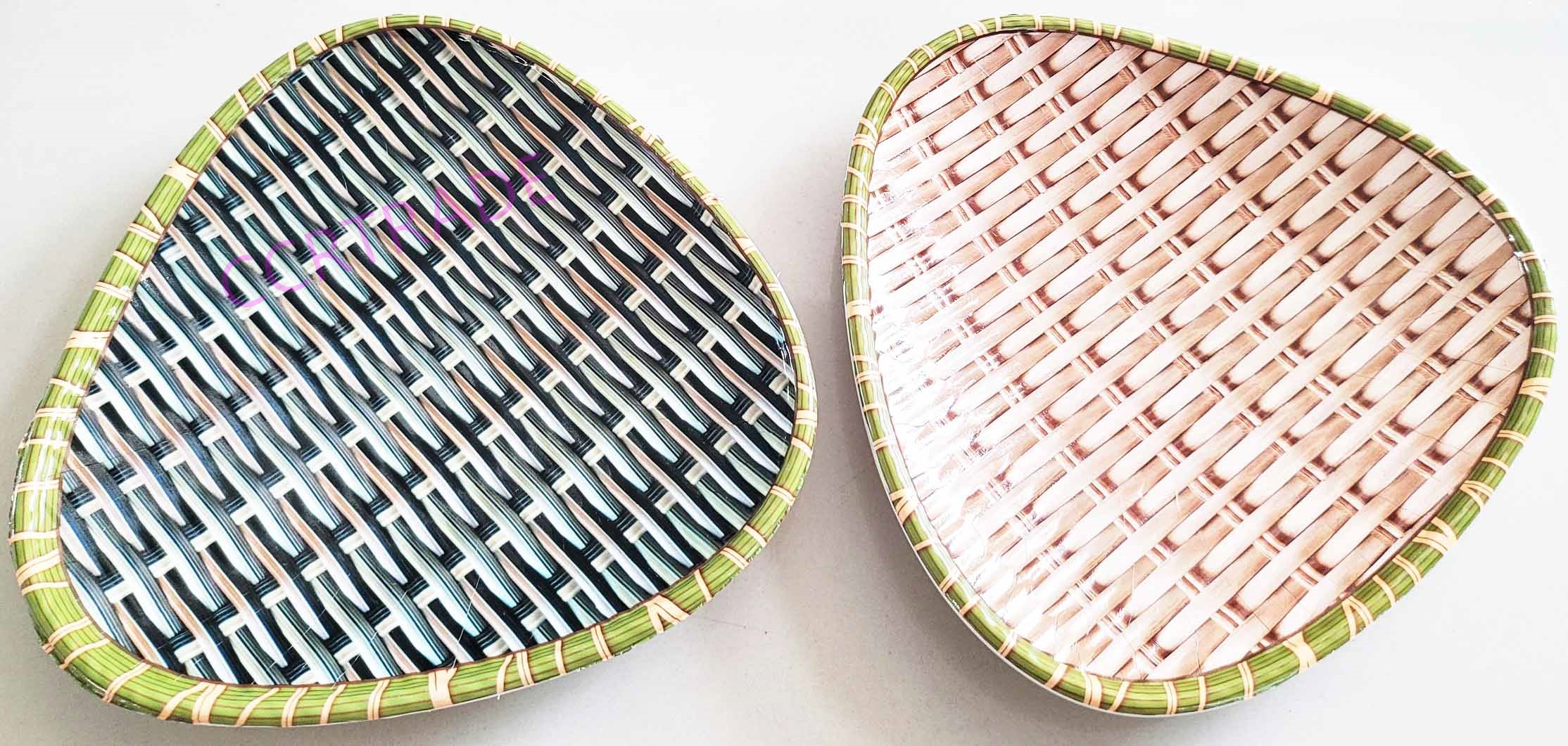 จานเมลามีนลายสาน ข้าวเหนียว 21.5 ซม.