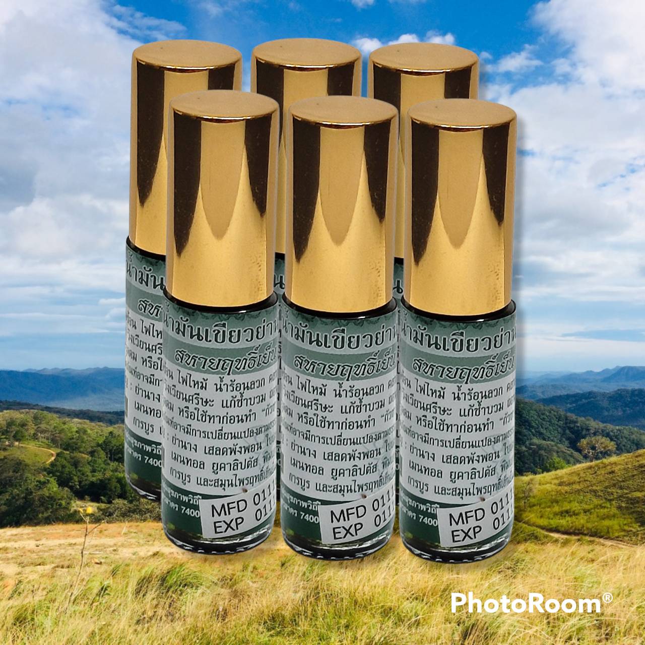 น้ำมันเขียวย่านางสหายฤทธิ์เย็น ขนาด 5 ml./ขวด (Pack 6 ขวด)