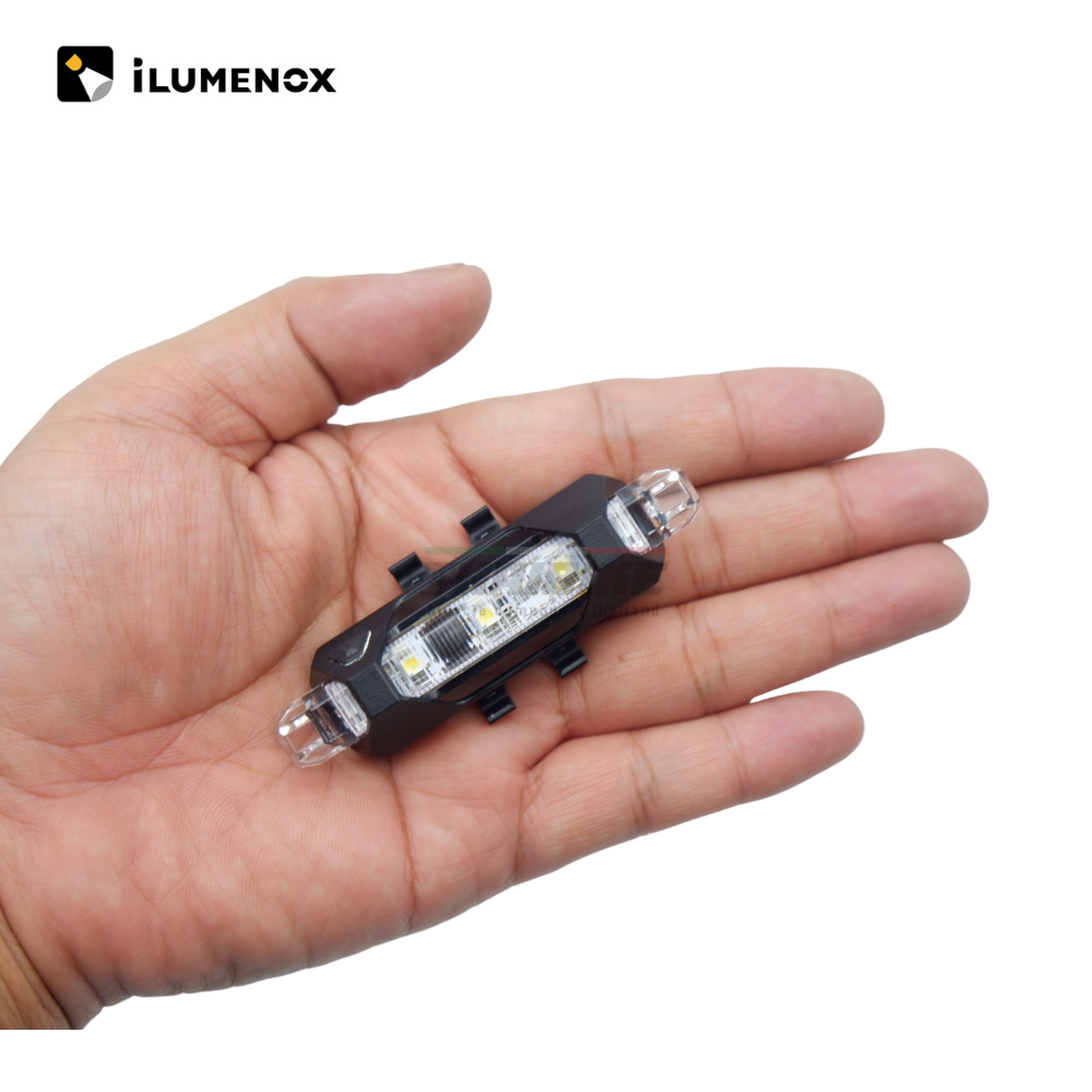 ของแท้ ไฟท้ายจักรยานเสือหมอบ เสือภูเขา iLUMENOX SLASH ไฟสีขาว ชาร์จ USB