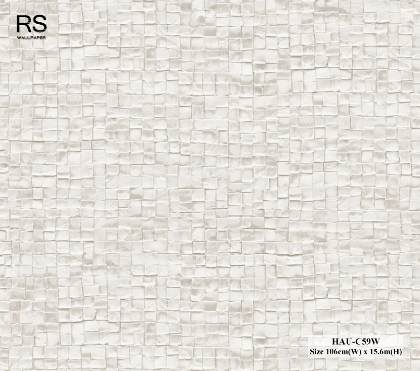 วอลเปเปอร์ลายหิน สีครีม HAU-C59W