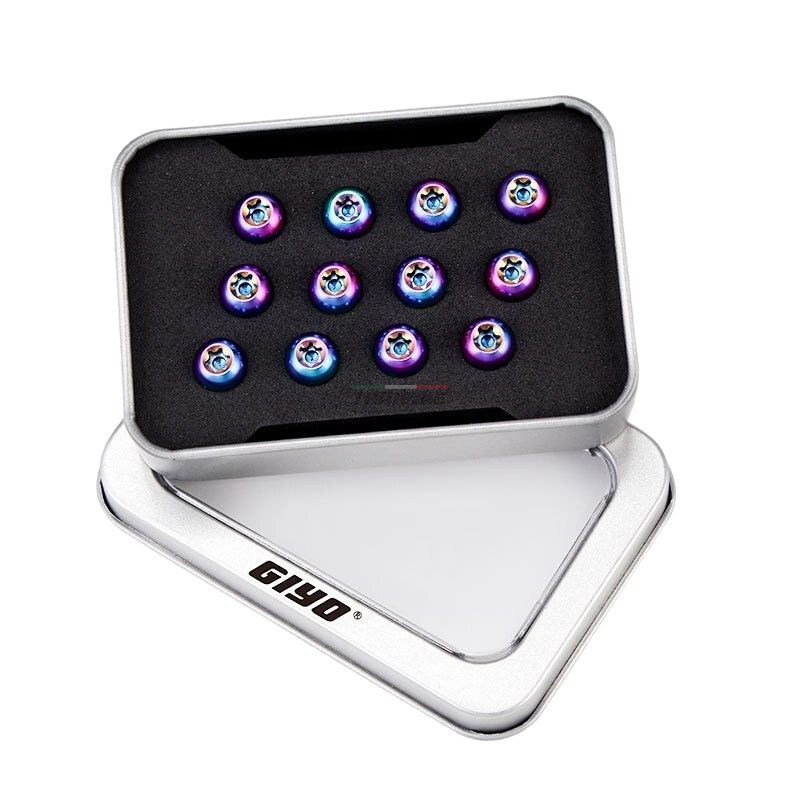 น็อตใบดิสจักรยานไทเทเนี่ยมแท้ GIYO MTB Disk Brake Rotor Bolts M5x10mm 12pc