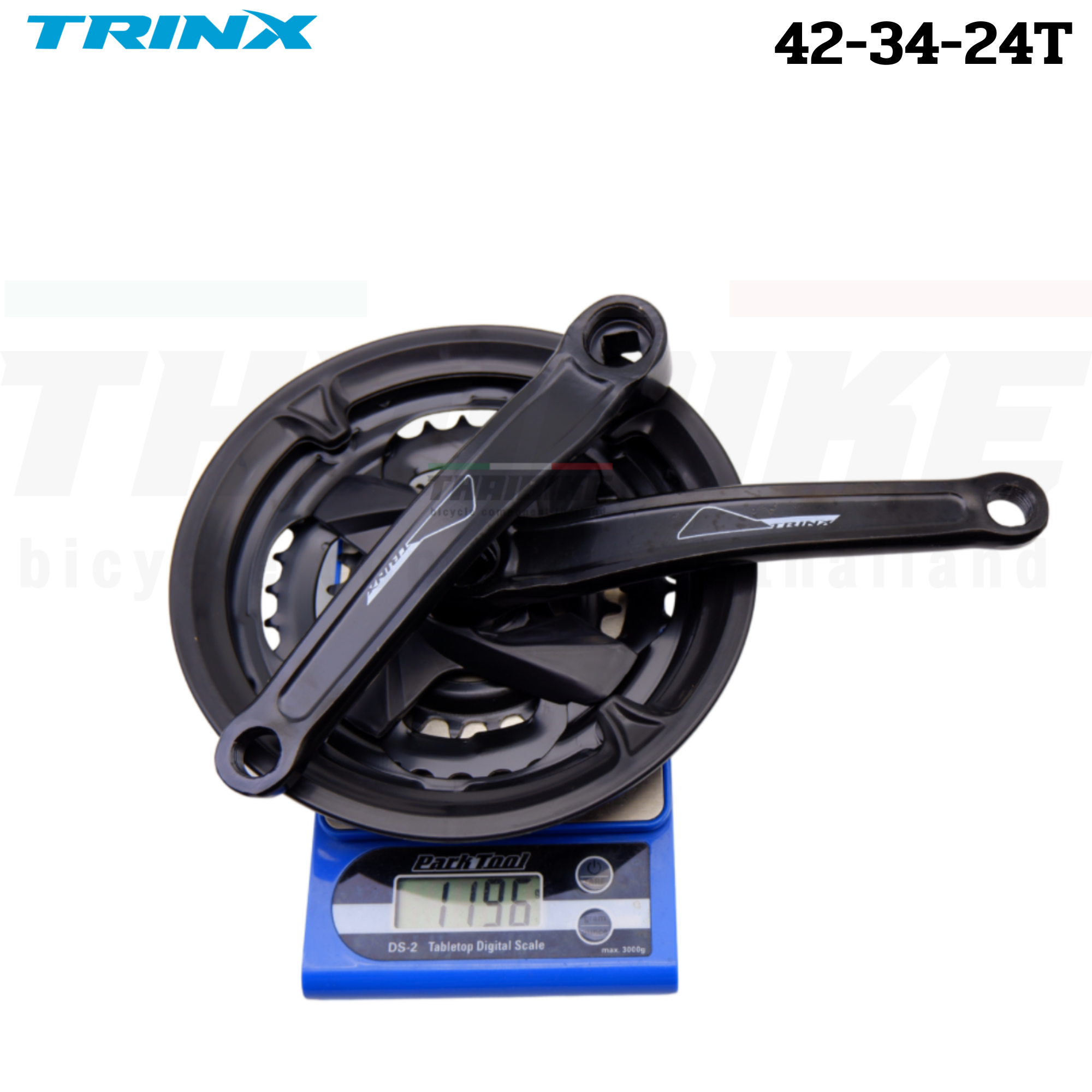 ชุดขาจานจักรยานเสือภูเขา TRINX M136 ขนาด 42-34-24T ขายาว 170มม.