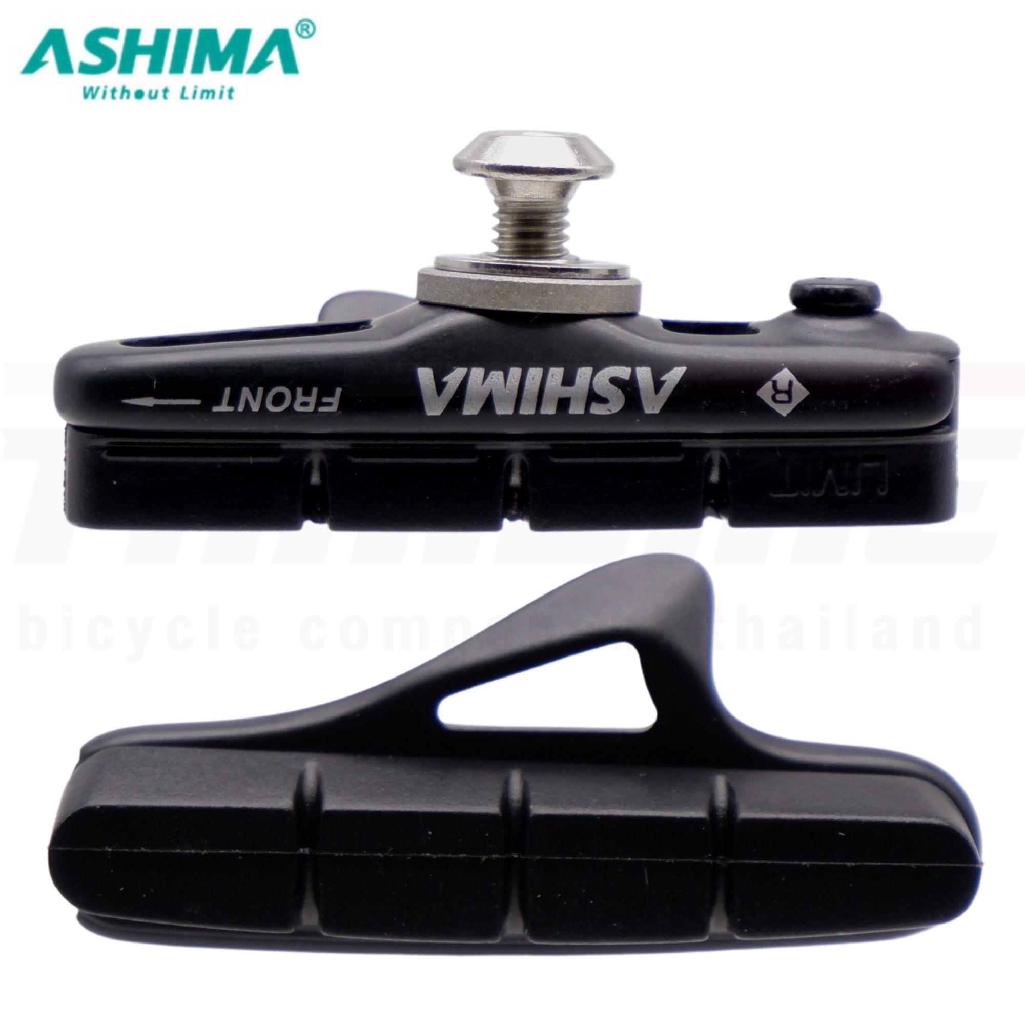 ฝักเบรคจักรยานเสือหมอบพร้อมยาง ASHIMA ARS45CR-P-HU-AL