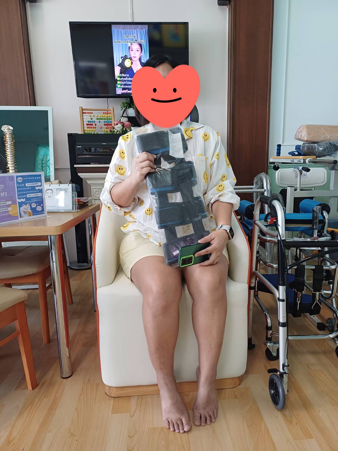 พยุงเข่าปรับองศาได้ แบบยาว [Hinge Knee Support]