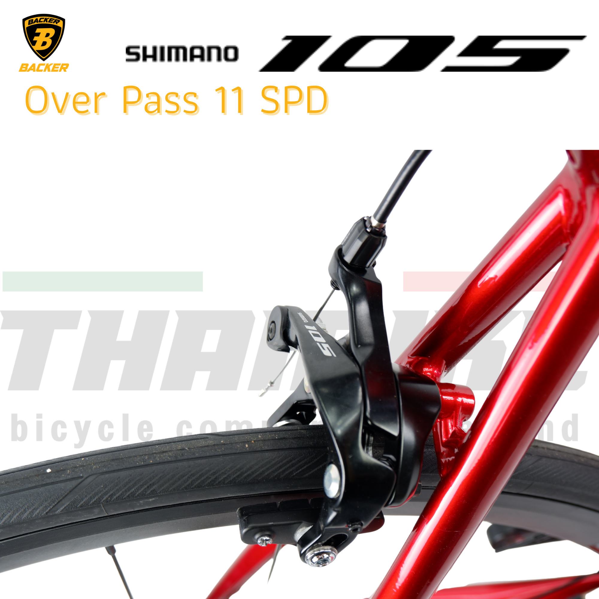 จักรยานเสือหมอบ Backer Over Pass เฟรมอลูมิเนียม SHIMANO 105